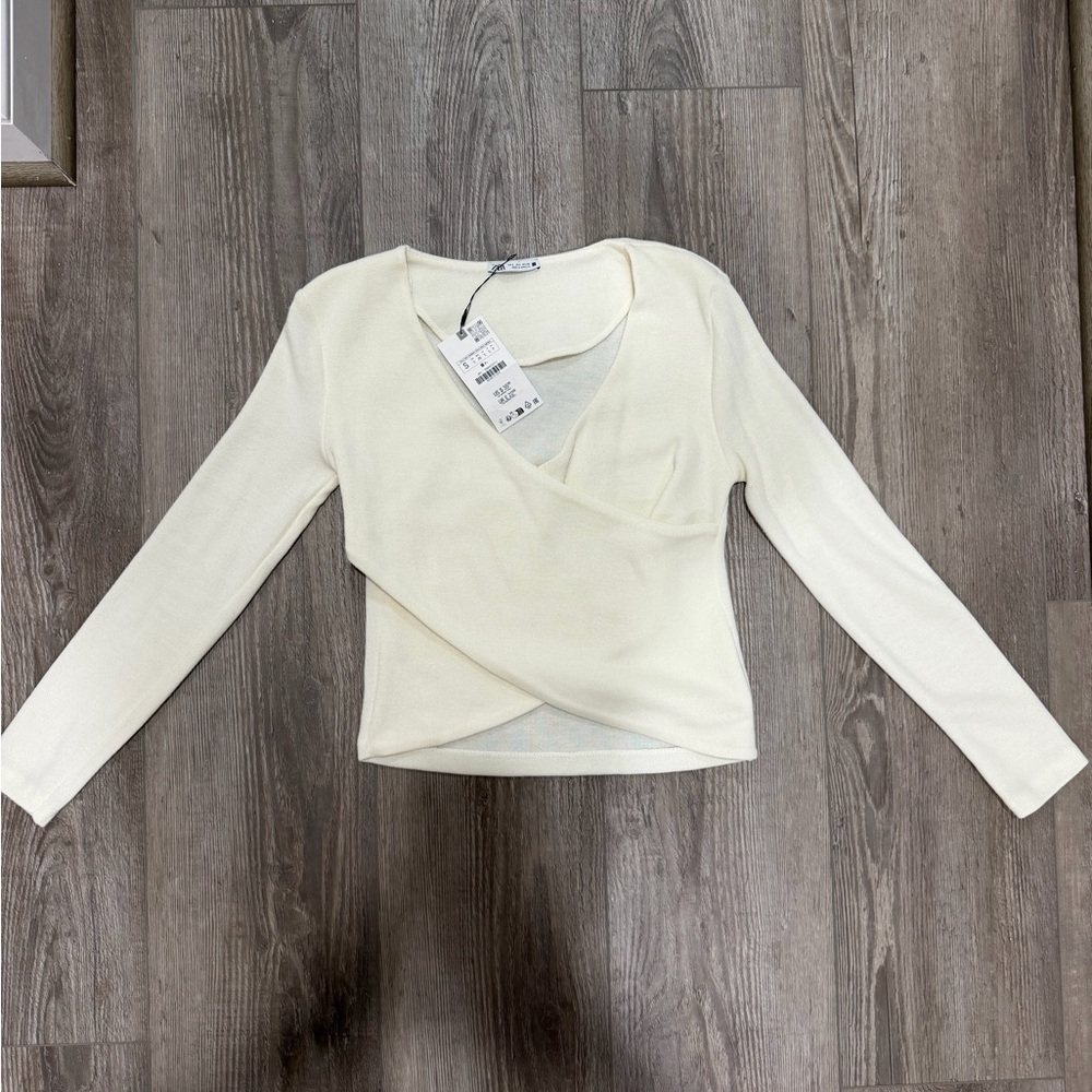 Zara soft wrap top